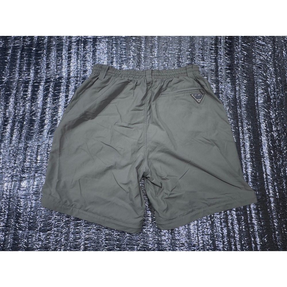 Columbia PFG Performance Fishing Gear Shorts Mens Large Gray Nylon UPF 30 FM8200